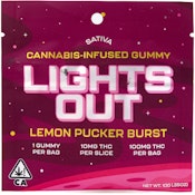 Lemon Pucker Burst 100mg Single Gummy - Lights Out