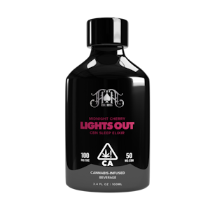 HEAVY HITTERS - Lights Out Midnight Cherry (I) | 100ml Sleep Elixir 100mg THC + 50mg CBN | Heavy Hitters