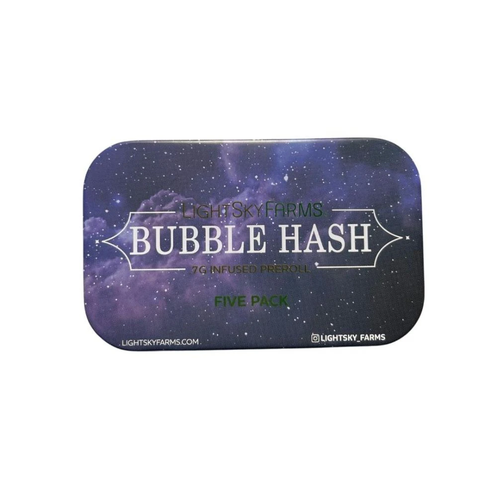 Light Sky Farms - MAC1 on MAC1 5pk-.7g Bubble Hash Infused Preroll Main Image