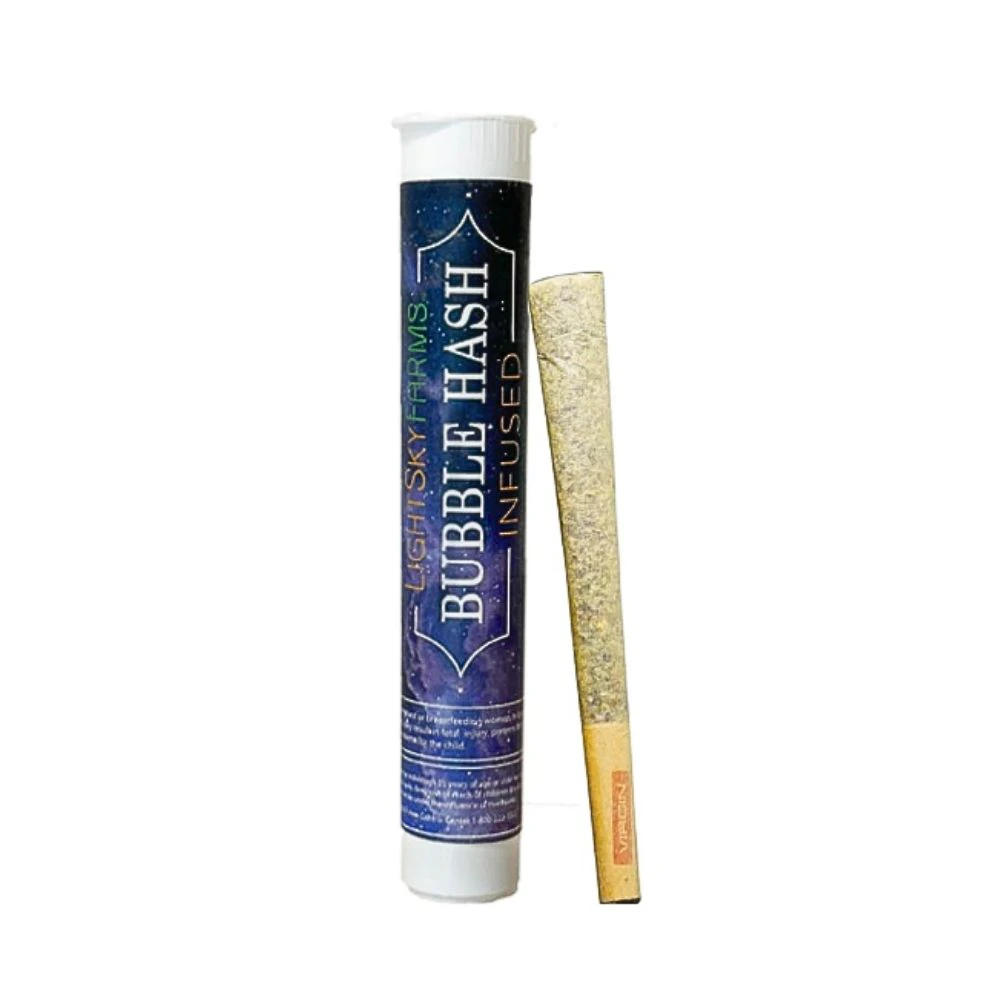 Light Sky Farms - Caribbean Queen 1g Bubble Hash Rosin Infused Preroll - LIGHTSKY FARMS Main Image
