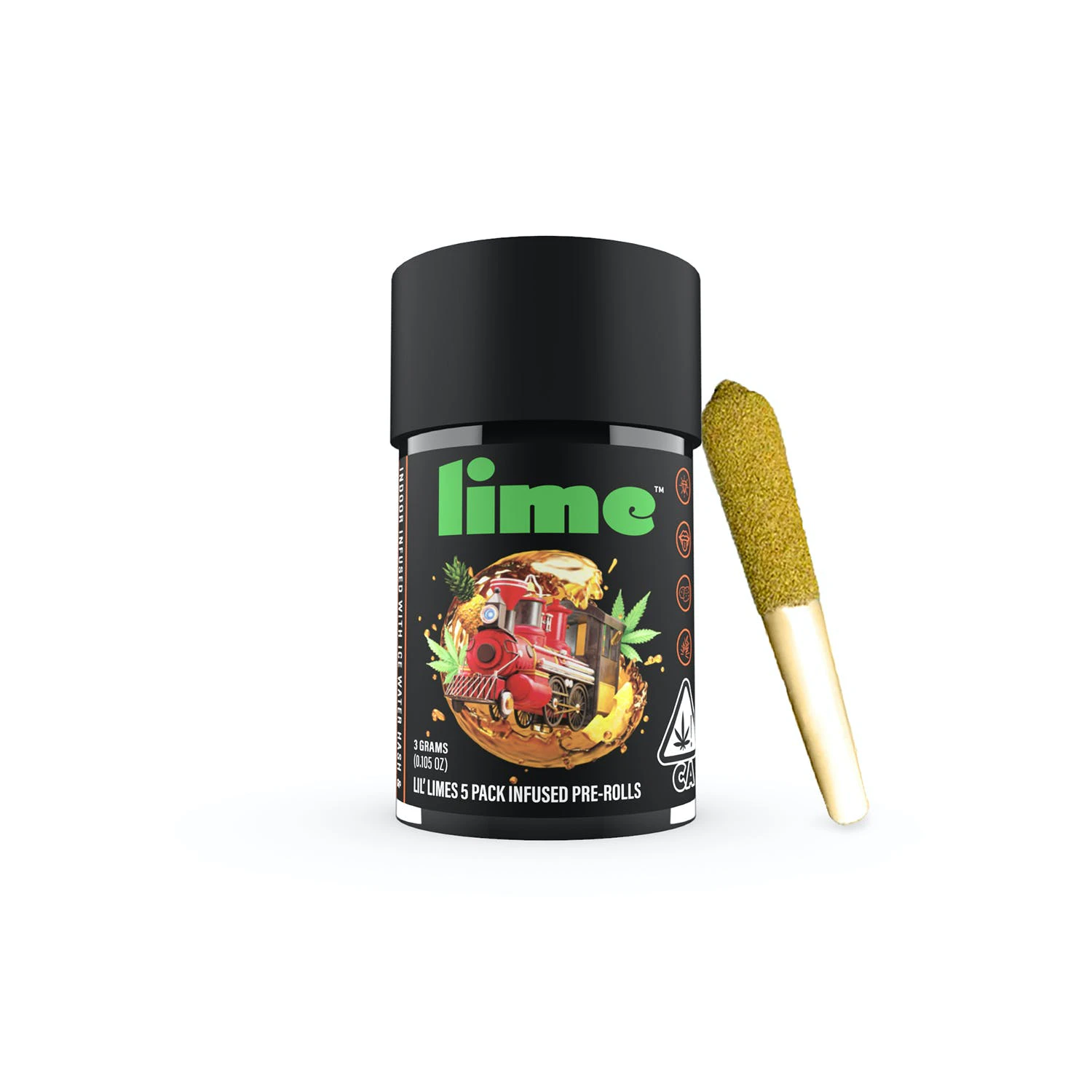 Lime - Lime - Lil Limes - Pineapple Express - Infused Preroll Pack - 5pck - 3g Main Image