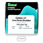 Lime - Live Resin Budder - Gelato 33 - Concentrates - 1.0g