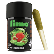 Lime - Strawberry Cough Infused Lil' Limes Preroll 5pk 3g