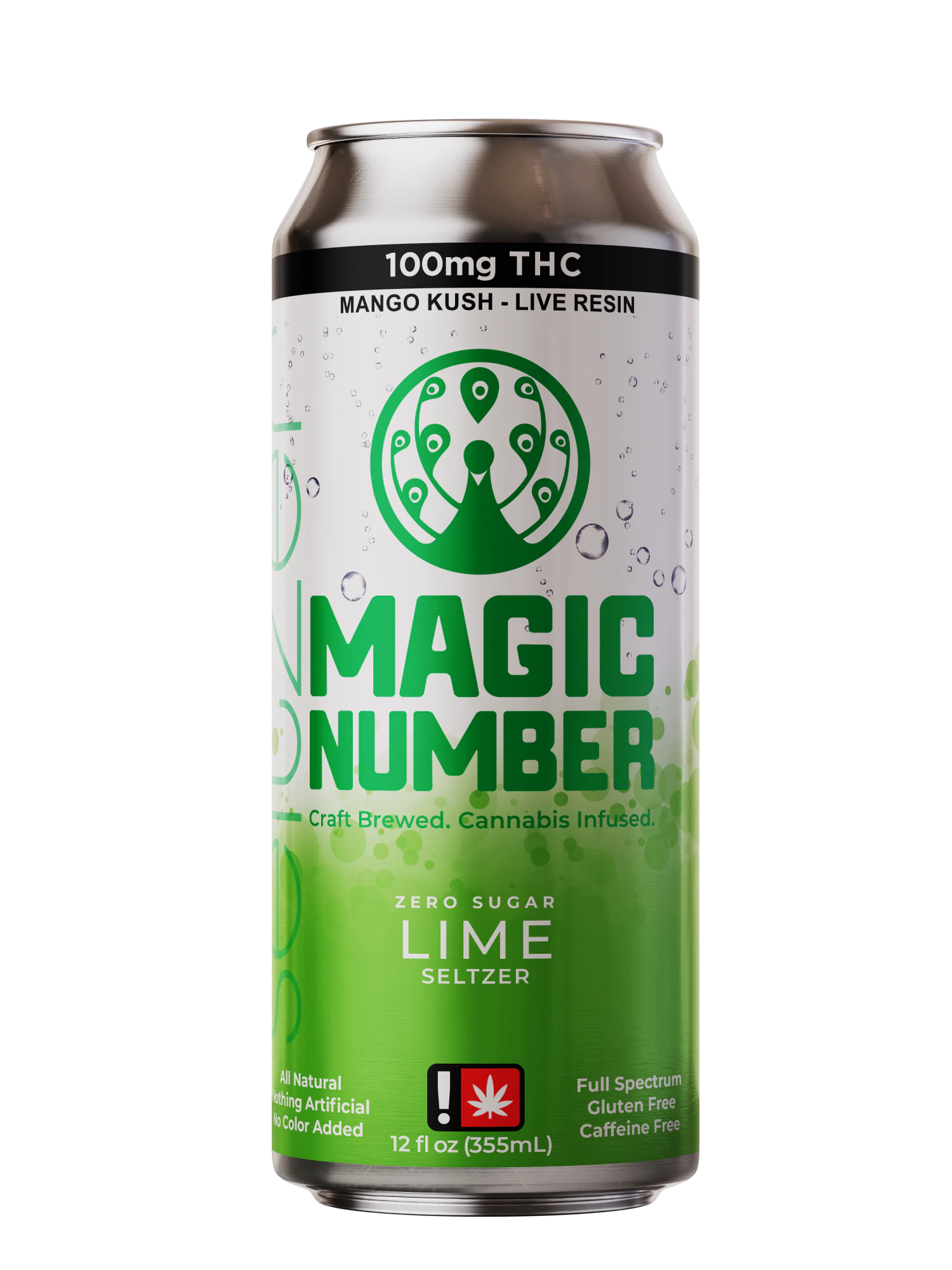 Magic Number - MN | Lime | 100mg Seltzer  Main Image