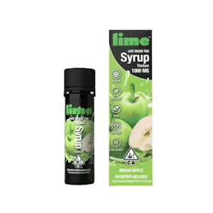 Lime - Lime 1000mg Syrup Green Apple