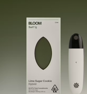 BLOOM - Lime Sugar Cookies | Live Resin Surf | Disposable | 1g (Bloom)