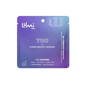 Bluerazz Runtz (Indica) - 10ct Bags of Lumi Minis