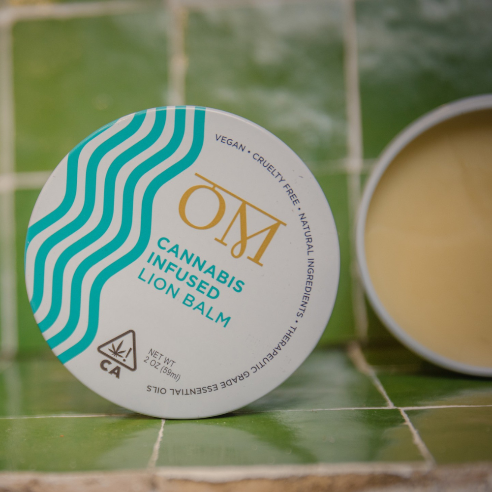 300mg THC, 70mg CBD Lions Balm 2oz Tin - OM Living picture