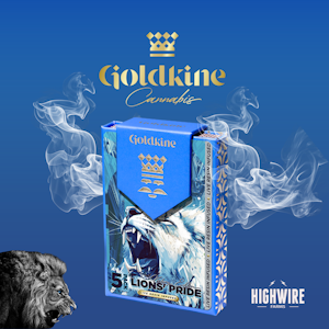 GOLDKINE - Goldkine Lions' Pride Live Resin Infused Preroll Pack (5x.6g) 3g