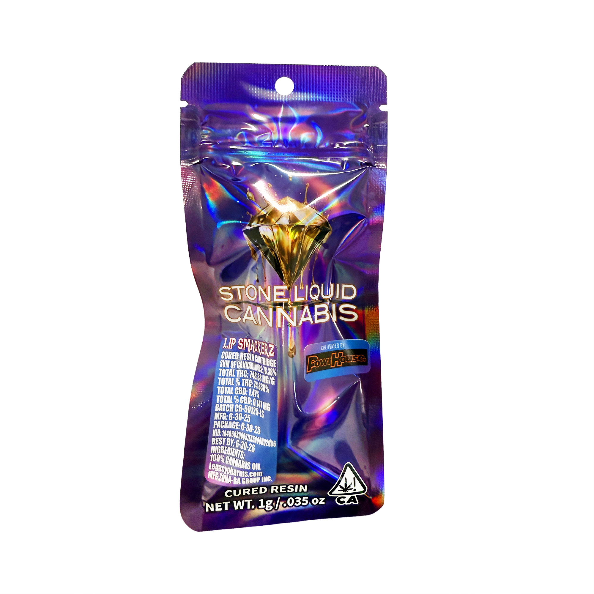 Stone Liquid Lip Smackerz Cured Resin Vape Cartridge 1.0g