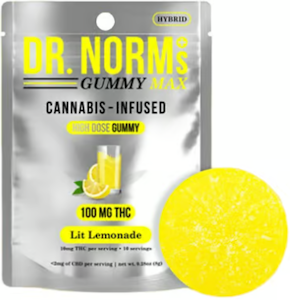 DR. NORM'S - [Dr. Norm's] THC Gummies  - 100mg - Lit Lemonade (H)