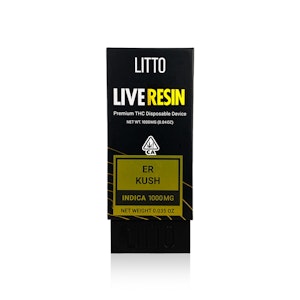LITTO - LITTO - Disposable - ER Kush - Live Resin - 1G