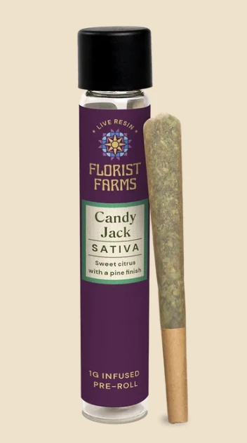 Florist Farms - F2 Florist Farms Candy Jack Live Resin Infused Pre-roll 1g Main Image