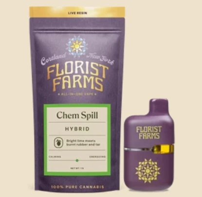 Florist Farms - B6 Florist Farms Chem Spill Live Resin Vape 1g Main Image