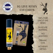 Super Boof - Live Resin Cart - Plaid Jacket - 1g