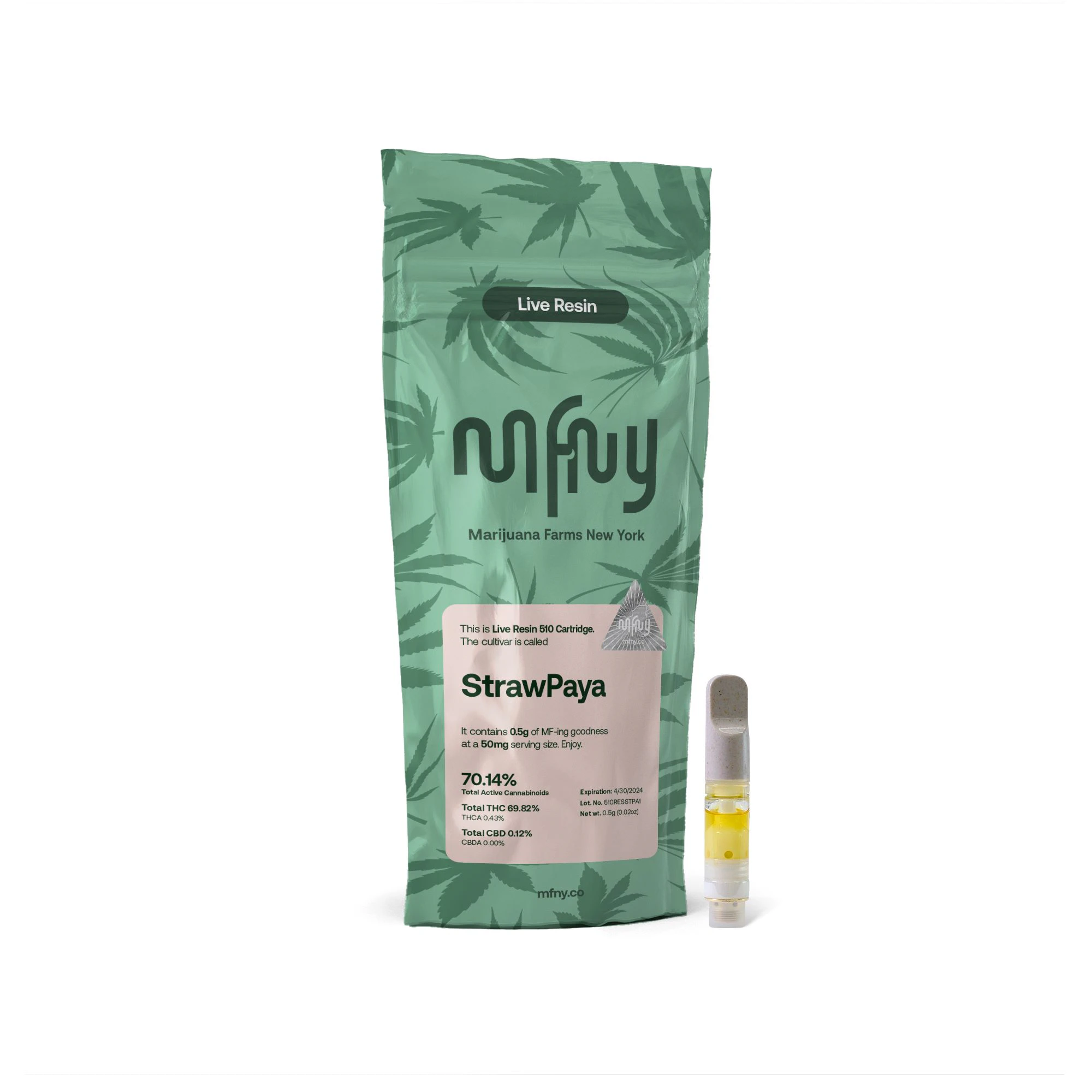 MFNY - MFNY - StrawPaya - 0.5g Live Resin AIO Main Image