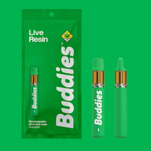 Buddies - Pineapple Burst (S) - Buddies Live Resin All in One Tanker - 1g