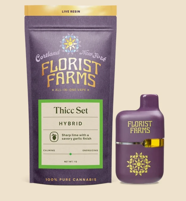 Florist Farms - B26 Florist Farms Thicc Set Live Resin Vape 1g Main Image