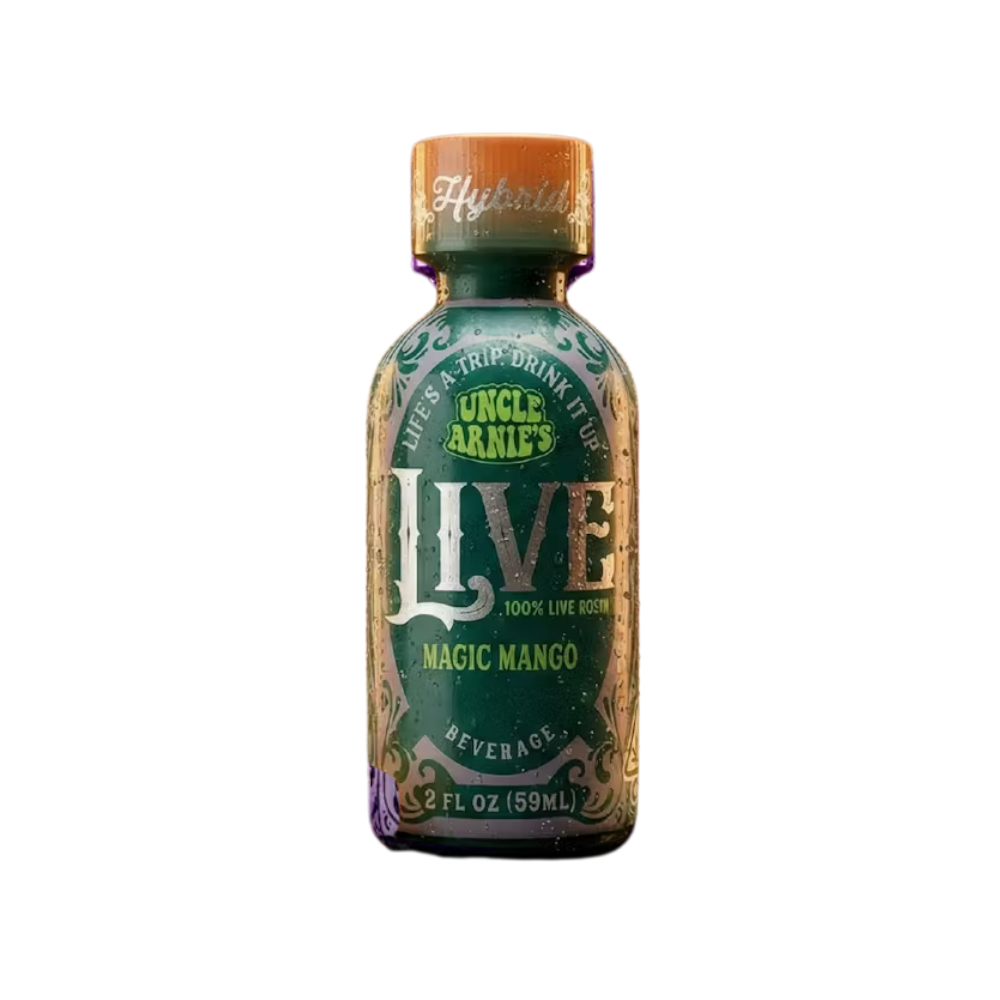 Uncle Arnie's Magic Mango 100% Live Rosin 2oz Non-Carbonated Beverage 100mg