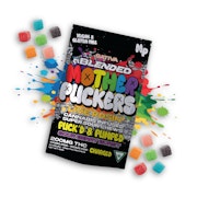 Sour Berry Burst Puck'd & Pumped 200mg 2:1:1 THC:CBG:CBD Live Rosin Super Sour Chews (20x10mg) - MOTHER PUCKERS