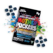 Midnight Berry Nighty Night 200mg 2:1:1 THC:CBN:CBD Super Sour Chews (20x10mg) - MOTHER PUCKERS