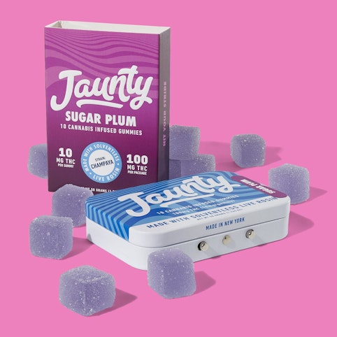 Jaunty - Sugar Plum Solventless Live Rosin (Gummies) 10pk Tin   |  Jaunty   -C6