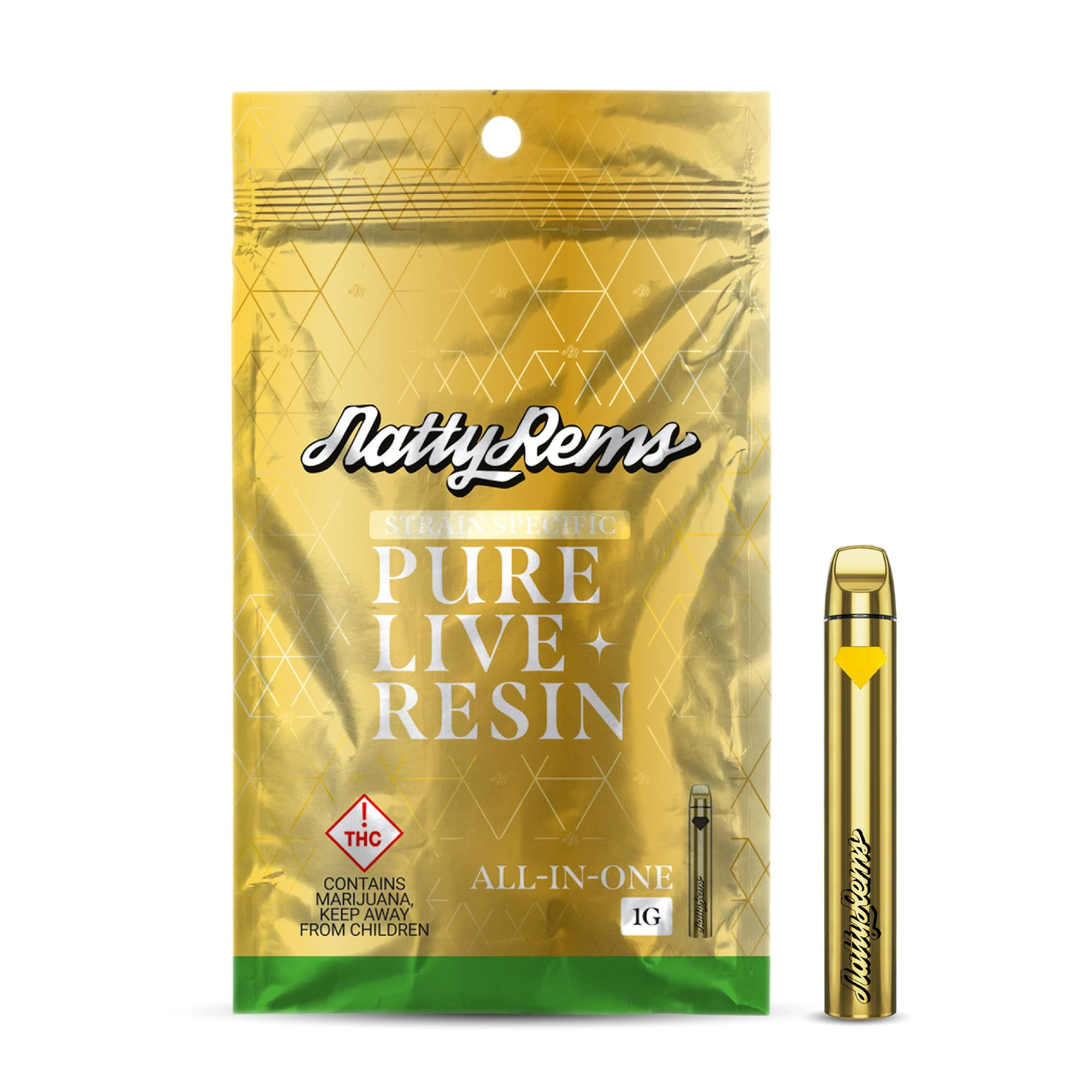 Natty Rems - Natty Rems - Live Resin AIO - Flo Driver (S) - 1000mg Main Image