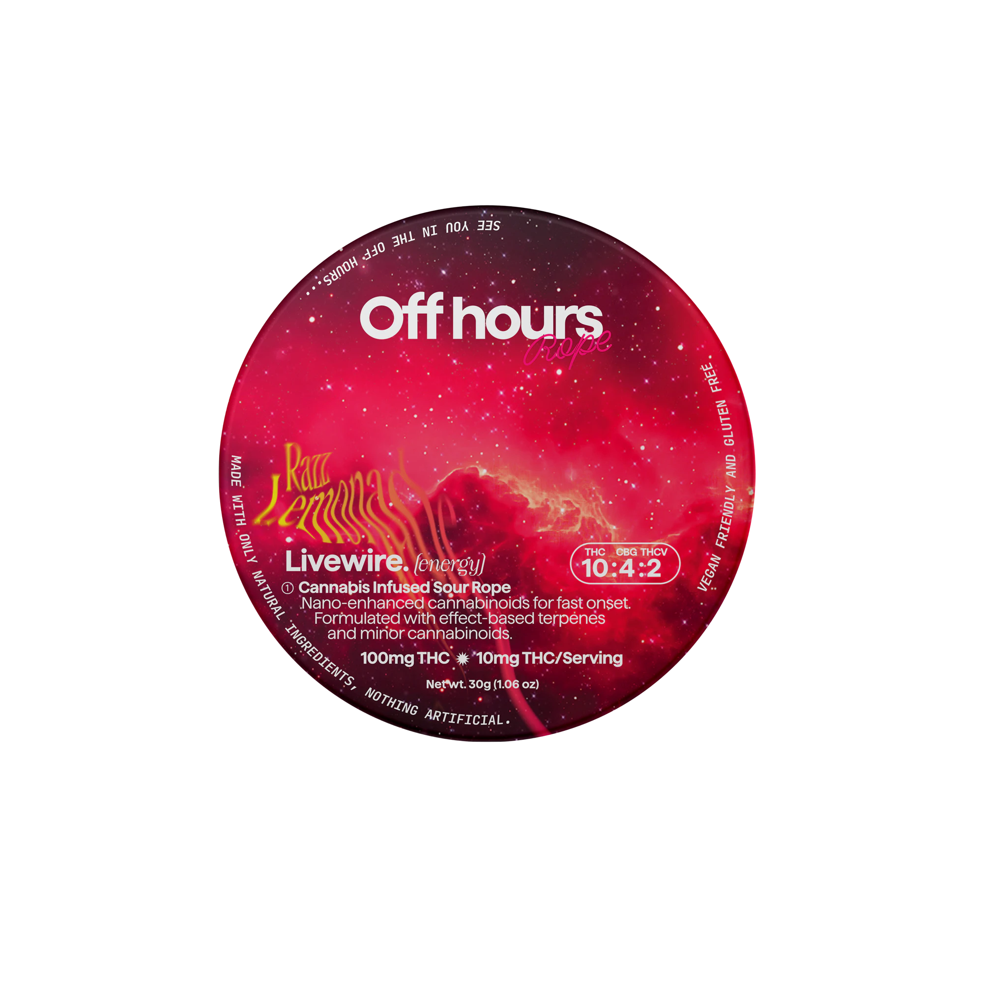 Off Hours - Off Hours - Livewire (energy) - Rope Gummy - 100mg Main Image