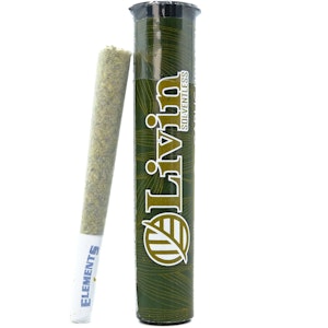 LIVIN SOLVENTLESS - Greasy Gelato 1g Bubble Hash Infused Pre-Roll - Livin Solventless
