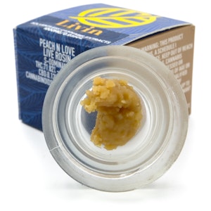 LIVIN SOLVENTLESS - Peach N Love 1g Live Rosin - Livin Solventless