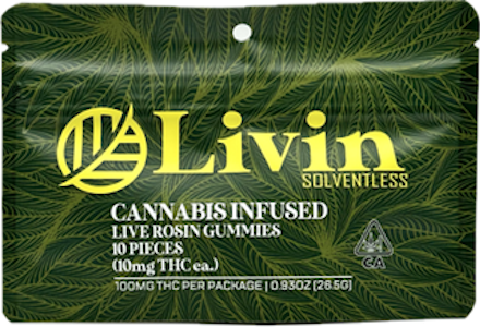 LIVIN SOLVENTLESS - Tamarindo Habanero 100mg Live Rosin 10 Pack Gummies - Livin Solventless