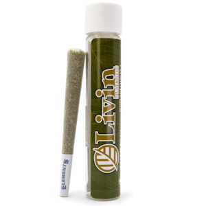 LIVIN SOLVENTLESS - Cherry Mints 1g Bubble Hash Infused Pre-Roll - Livin Solventless
