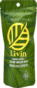 LIVIN SOLVENTLESS - Black Maple Cookies 2g Bubble Hash Infused Blunt - Livin Solventless