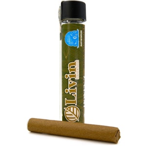 LIVIN SOLVENTLESS - Lemon Blue Mints 2g Bubble Hash Infused Blunt - Livin Solventless