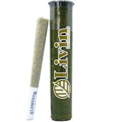 Rainbow Sherbert Pie 1g Bubble Hash Infused Pre-Roll - Livin Solventless
