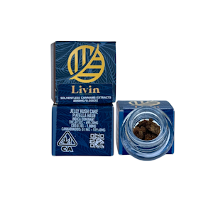 LIVIN SOLVENTLESS - Jelly Kush Cake 1g Live Bubble Piatella Hash - Livin Solventless