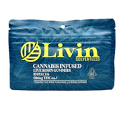 Honeydew Melon 100mg 10 Pack Live Rosin Gummies - Livin Solventless