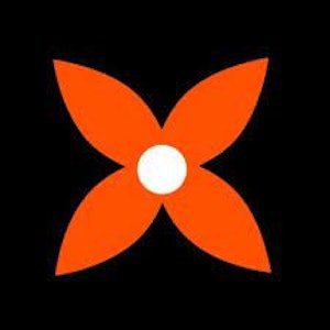 Snap Canna - 10" Sleek Neck Matrix Perc Beaker | Blue Rim Bong