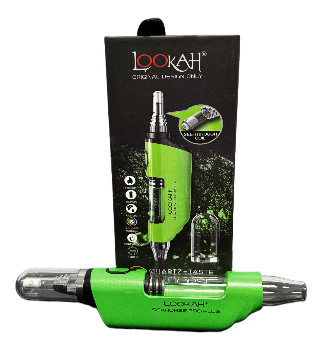 Lookah - Lookah Seahorse | Pro Plus | Dab Vaporizer | Green Main Image