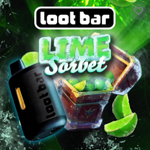 Loot Bar - Lime Sorbet, Flavored Liquid Diamonds Disposable, 2g