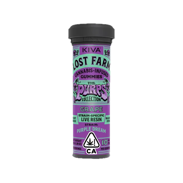 LOST FARM - Lost Farm - Grape (Purple Dream) Live Resin Gummies 100mg Main Image