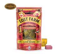 Kiva - Lost Farm - Pink Lemonade Chews w/Durban Poison Live Resin - Sativa - 100mg