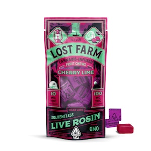 LOST FARM - Lost Farm - 100mg Live Rosin Chews - Cherry Lime x GMO