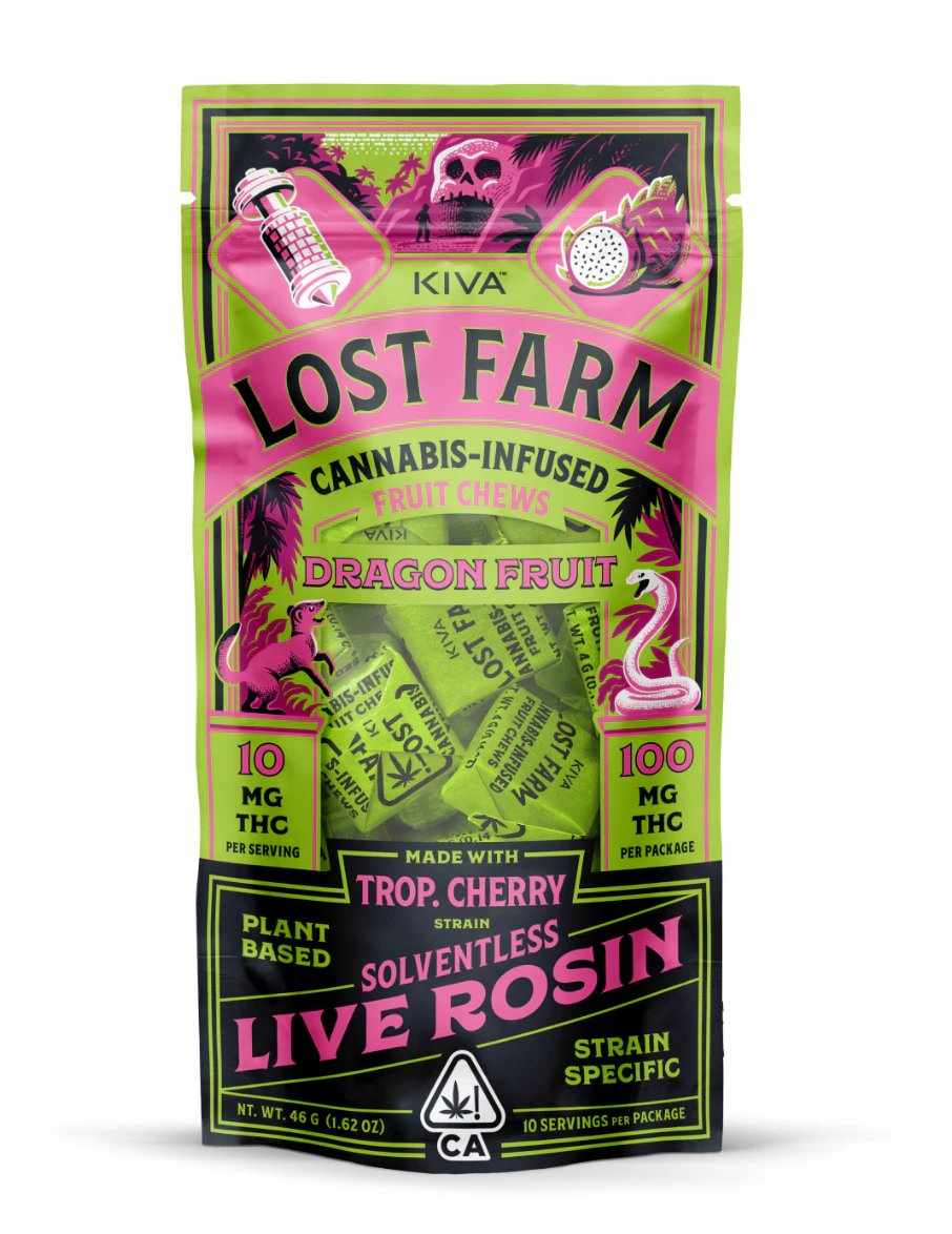 Lost Farm - Lost Farm - 100mg Rosin Chews - Dragonfruit - Trop Cherry Main Image
