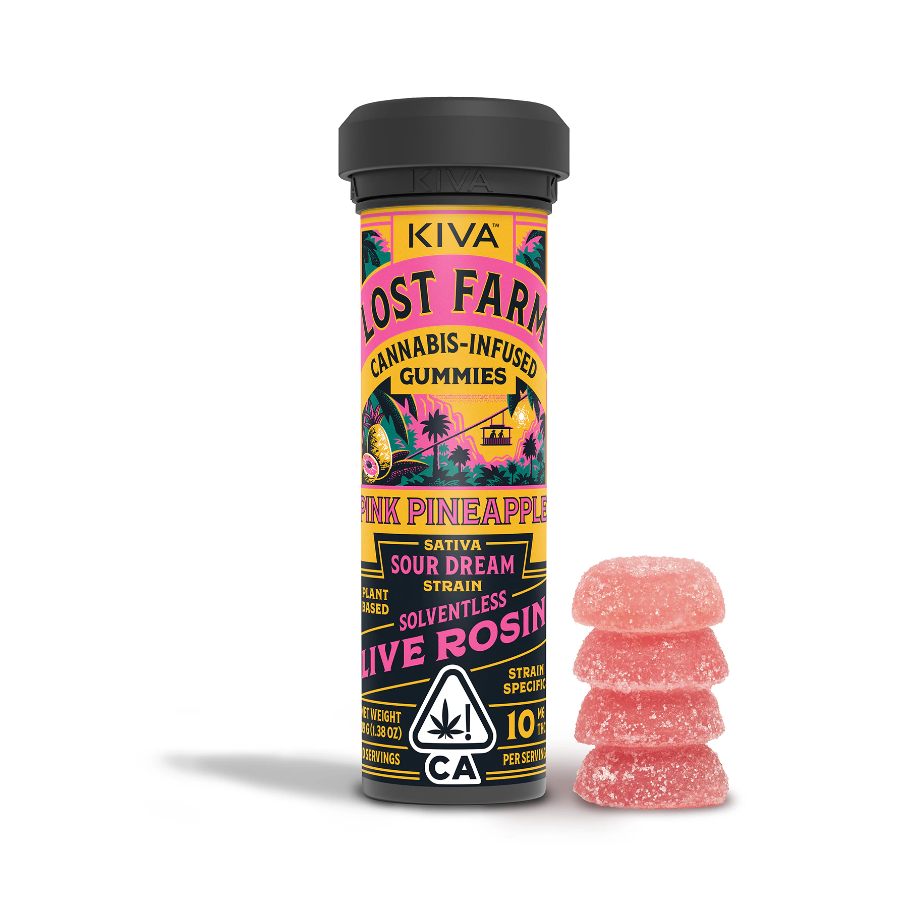 Lost Farms - Lost Farm Gummies Pink Pineapple Sour Dream Rosin Main Image