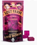 Kiva Lost Farm Rosin Chews Pomberry 100mg Kush Mints Punch