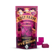 Lost Farm - 100mg Live Rosin Chews - Pomberry x Kush Mints