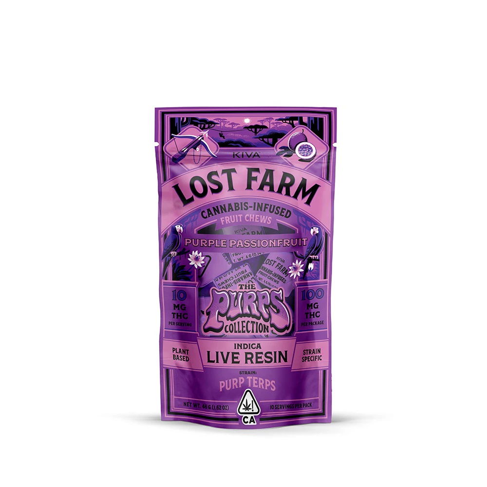 Lost Farm - Lost Farm Purple Passionfruit Purp Terp (I) Rosin Chews 100mg Main Image