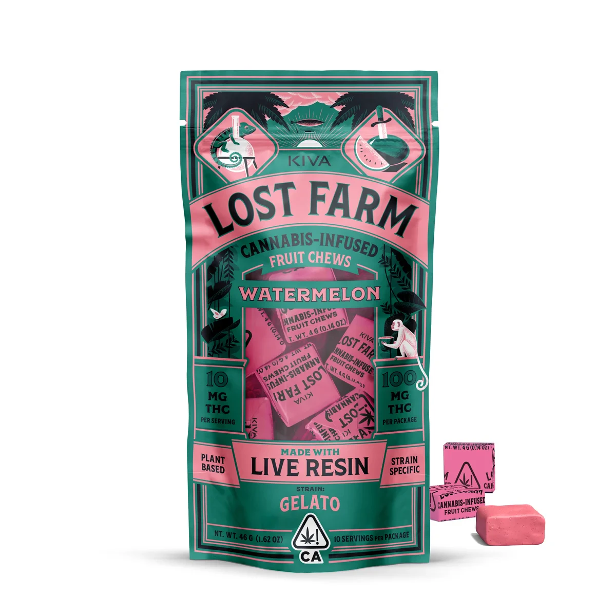Kiva Confections - Lost Farm Watermelon 'Gelato' Chew Main Image
