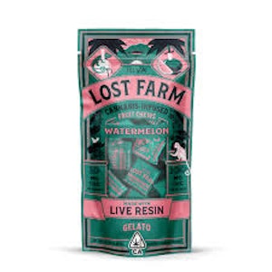 LOST FARM - LOST FARM | WATERMELON GELATO LIVE RESIN - 10PK | EDIBLE | 100MG